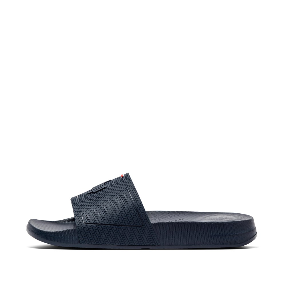 Fitflop Womens Slides Navy - Iqushion Pool - QD1326987